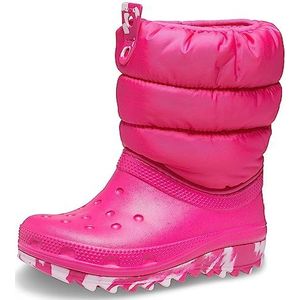 Crocs Unisex Classic Neo Puff Boot K sneeuwlaarzen voor kinderen, roze, 28/29 EU