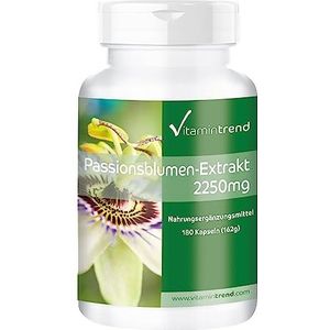 Passiebloemcapsules - extract 2250mg - 180 veganistische capsules | Vitamintrend®