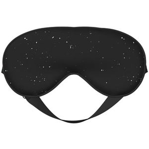 Zwart Wit Dot Unisex Elastische Verstelbare Gesp Ontwerp Verduisterend Slaap Oogmasker voor Thuis Reizen Yoga Kantoor Nap