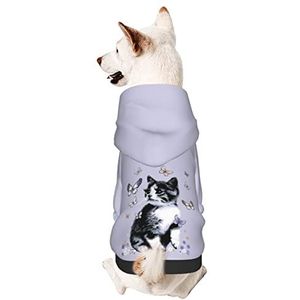 Hond Capuchonsweater, Leuke Kat Huisdier Kleding Elastische Puppy Hoodie Comfort Kleding Voor Honden Voor Kleine Medium Hond Kat XXL