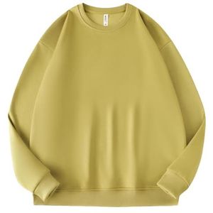 Leader of the Beauty Unisex oversized sweatshirt met ronde hals heren pullover truien lange mouwen herfst outfits 2024, Tawny, S