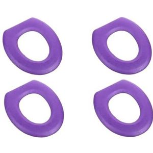 Toiletbrilkussens, Toiletbrilhoes O-vormig EVA 42x38cm Multicolor 1 pak(Purple-4pcs)