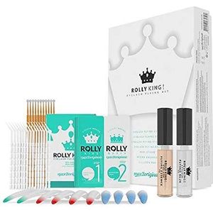 MAX2 Rolly King Lash Lift volledige kit, Eyelash Perm Kit, Lash Curling, Effective Economical Lash Lifting with Whole Tools, Semi-Permanent Curling Perming Wave Suitable For Salon (Eyelash Flying Cream)