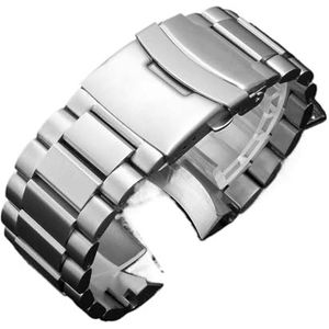 EDVENA Roestvrij Stalen Horlogeband Compatibel Met Luminox Heren Horlogeband 1920 1925 1940 1945 1861 26 Mm Horlogeband Armband (Color : Silver, Size : 26mm)