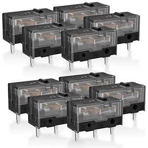 RUNJRX Zwart Kailh GM 8.0 Muis Schakelaar voor Gaming Muis 10 Stks