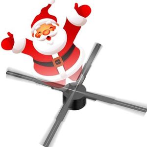 Holografische Fan, 3D Hologram Fan 2 Blades 176 Degree 16.5inch 2000x224 WiFi 3D Projector With 224 LED Light Beads For Business Store Advertising