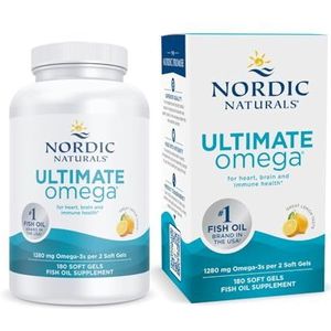 Nordic Naturals - Ultimate Omega - Visolie - Citroen - 180 Softgels