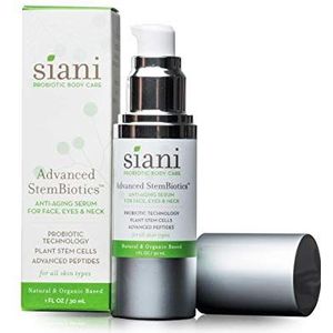 Smart-n-Healthy Probiotische Lichaamsverzorging Geavanceerde Anti Aging Serum W/Plant Stamcellen, Geavanceerde Peptiden, Wetenschap Gesteunde Probiotische Technologie, Veganistische, Organische