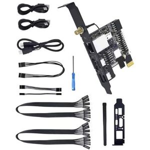 alloneslife Geavanceerde PCIe Basic KVM-kit voor IT-beheerders en datacenter-technici met Ethernet-verbinding