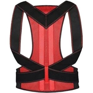 Rugcorrectie, Rug Taille Houding Corrector Verstelbare Bochel Correctie Riem Trainer Ondersteuning(Blue,XL)