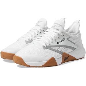 Reebok Dames Nano Court Sneaker, Wit/Zwart/Grijs 1, 4.5 UK, Wit Zwart Grijs 1, 37.5 EU