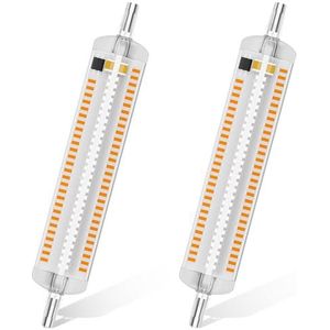 VIIVUU Lamp R7S LED, 118 mm, 10 W, warmwit, 3000 K, J118, 230 V100 W, halogeenlamp, komt overeen met 1260 lm, dubbele uiteinde, lineaire lamp, geen flikkeren, 2 stuks