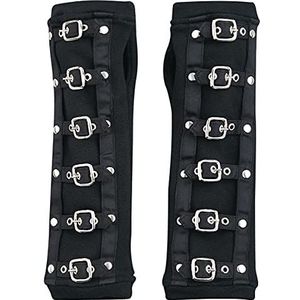 Poizen Industries Buckle Cuffs Armwarmers zwart 80% katoen, 20% polyester Gothic