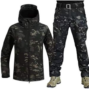 Men's Tactical BDU Uniform Combat Suit Shirt Jacket Coat and Pants Set Combat Suit Military Apparel Set,Camuflaje03,M