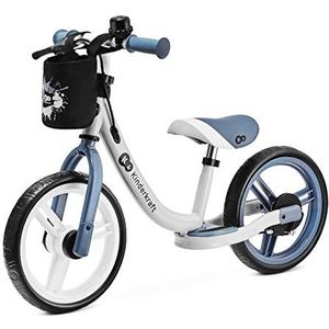 Kinderkraft loopfietsje SPACE, lichtgewicht kinderfiets, zonder pedalen, met verstelbaar zadel, med tilbehør, blauw