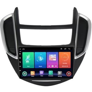 Dubbele DIN Android 14 autoradio voor Chevrolet Trax 2014-2016 9 Duim QLED Touch screen-met Draadloze Carplay Android Auto GPS navigatie 4G WiFi Stuurwielbediening achteruitrijcamera(P2 WIFI 4-Core 1G