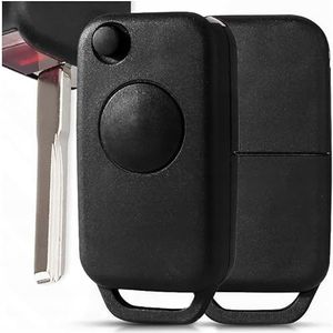 AWPARTS - Autosleutelbehuizing - radiografische sleutelbehuizing - afstandsbediening behuizing autosleutelbehuizing compatibel met Mercedes C klasse W202 W203 W204, E klasse W210 W211 W212