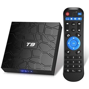 TUREWELL T9 Android 9.0 Boîtier TV 2 Go RAM/16 Go ROM-ondersteuning 2,4/5,0 GHz WiFi BT4.0 RK3318 Quad-Core 4K 3D HD DLNA Smart TV Box