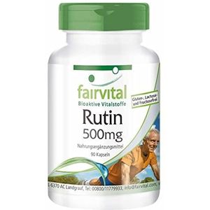 Fairvital | Rutine capsules 500mg (rutoside) - kwartaal voorraad - HOOG GEDOSEERD - VEGAN - 90 capsules