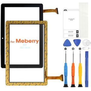 ARSSLY Touch Screen voor Meberry M7 Tablet Touchscreen voor Meberry M7 Touchscreen Glas Panel Con Reparatie Kit (zwart, 10,1 inch)