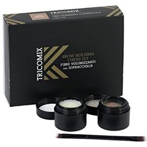 Tricomix Brow Light Brown 1,2g + 2g - Volumizing Keratin Fibers for Eyebrows