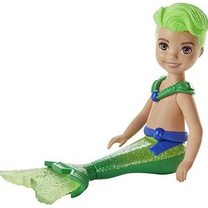 Barbie Dreamtopia Chelsea Merboy Doll, 6.5-inch, Green