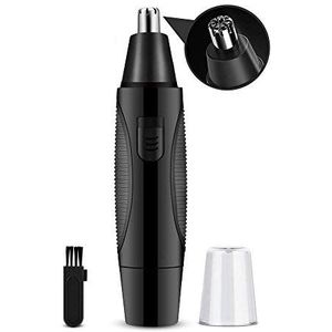 YKMYXZ, Oor-, neus- en wenkbrauwtrimmer Clipper - Pijnloze trimmer for mannen en vrouwen, werkt op batterijen, neushaartrimmerset, zwart