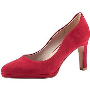 Tamaris Klassieke pumps voor dames, hakschoenen, Touch-it-voetbed, Rood Strawberry, 39 EU