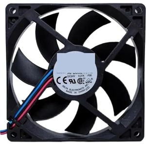 Voor Delta Electronics AFB0924VHD F00 DC 24V 0,27A 90x90x20mm 3-draads serverkoelventilator