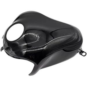 Motorfiets Voorspoiler Voor Kawasaki Voor Z900 Z 900 ZR900 2017-2019 Motorfiets Gas Tank Cover Guard Brandstof Pad Protector Case Gas Tank Cover Kuip Motorcycle Wing Spoiler(Glanzend zwart)