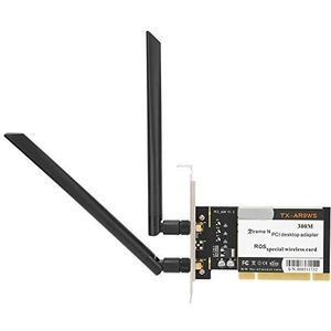 Draadloze netwerkkaart, AR9220 300 Mbps 2,4 ghz / 5 ghz PCI draadloze wifi netwerkadapter voor desktopcomputer, voor Windows XP 32/64, Win7 32/64, Win8 32/64, WIN10