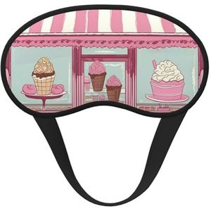 IJswinkel, roze slaapmasker voor mannen en vrouwen, verduisterende oogmaskers voor slaap, ontspannen, nul druk nachtblinddoek, zachte ademende oogbedekking voor reizen, nachtwerk, dutje of kantoor