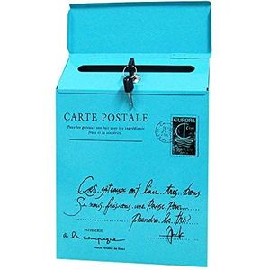 Venus VALINK IJzeren Slot Brievenbus Vintage Wall Mount Brievenbus Brievenbus Postbrief Krant Box, Retro Outdoor Waterdichte Brief Opbergdoos Tuin Decor