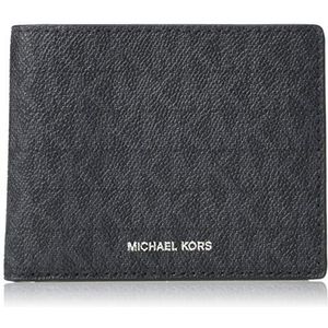 Michael Kors Men's Jet Set Slim Bifold 6 Pocket Wallet Black