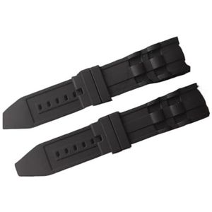 26mm siliconen rubberen horlogeband zwart luxe heren polsband horloge armband vervangende riem compatibel met Invicta/Pro/Diver Acessoires