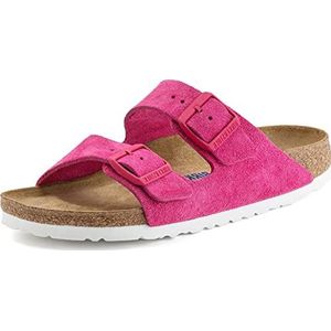 Birkenstock Unisex Arizona Sandaal Soft Footbed Tulip Suede 36 N EU