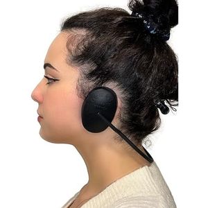 Genedy Oor Covers voor douche, warmte en haarverf bescherming - zwart - waterdichte oorkappen voor haarverf en warmte styling bescherming