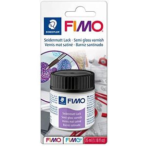 Staedtler FIMO 8705 matte lak voor FIMO-pasta, weer- en UV-bestendig, 35 ml fles in blisterverpakking, 8705 01 BK