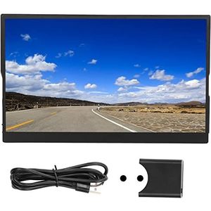 Draagbare Monitor voor Laptop, 17,3 Inch 1080P Touchscreen Externe Monitor Mini HDMI USB C Laptopmonitorverlenger, Gamingmonitor Tweede Scherm voor Pc Laptoptelefoon