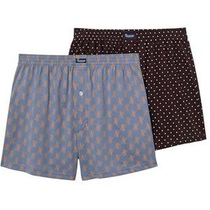 ABANDERADO Heren boxershorts, gebreid, bedrukt, 2 stuks, Meerkleurig, 60