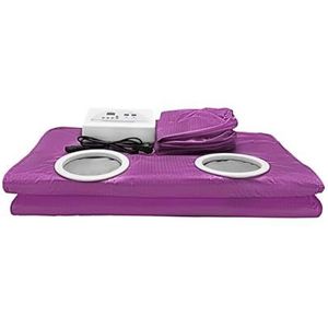 Slimmimg Digitale infrarood saunadeken Gewichtsverlies Detox Thermisch, Sauna Verwarmingsdeken met mouwen Salon Home Spa Dames Heren Voor ontspanning(Silver)