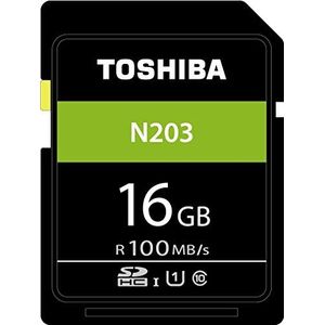 Toshiba N203 SDHC Geheugenkaart 16GB - 100MB/s - Klasse 10 - UHS-I