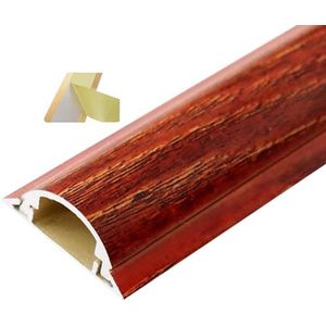 Vloerkabelgootdoorvoer， Zelfklevende vloerkabelhoes van aluminiumlegering for thuiskantoor, 1 m, 3,3 ft, veelkleurig, verschillende maten(Red-NO.5-W-50mm(1-97/100in))