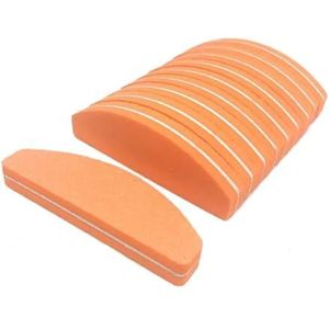 nagelbufferde zandkorrels 10 stuks veelkleurige nagelschuurblokken 9x2,8x1,2 cm(Orange)