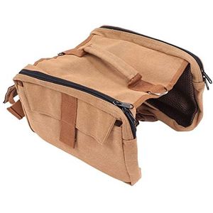 Hondenzadeltas D Ring 4 Pocket 16 oz gewassen canvas outdoor hondenrugzak M