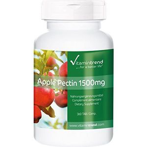 Appelpectine 1500mg - 300 tabletten - Made in Germany - veganistisch - natuurlijke vezels | Vitamintrend®