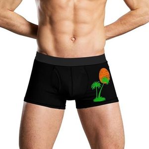 Palm Tree Herenondergoed, ademende boxershort, zachte onderbroek, XL