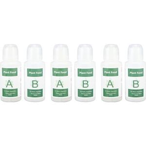 3 Set Hydrocultuur Voedingsstoffen, Plantenvoeding A & B Hydrocultuur Benodigdheden, Kamerplantenmeststof voor Hydrocultuur Groeisysteem, Groeisysteem Accessoires voor Groenten