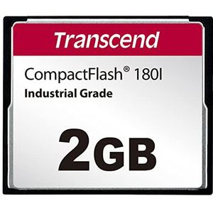 Transcend 2GB CF-kaart 180I - MLC NAND-flitser (SLC-modus) - CompactFlash-kaarten - TS2GCF180I