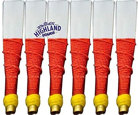 Doedelzak Synthetische Plastic Chanter Rieten Set Van 6 Stks Zwart/Rood Praktijk Chanter Riet (Rood)